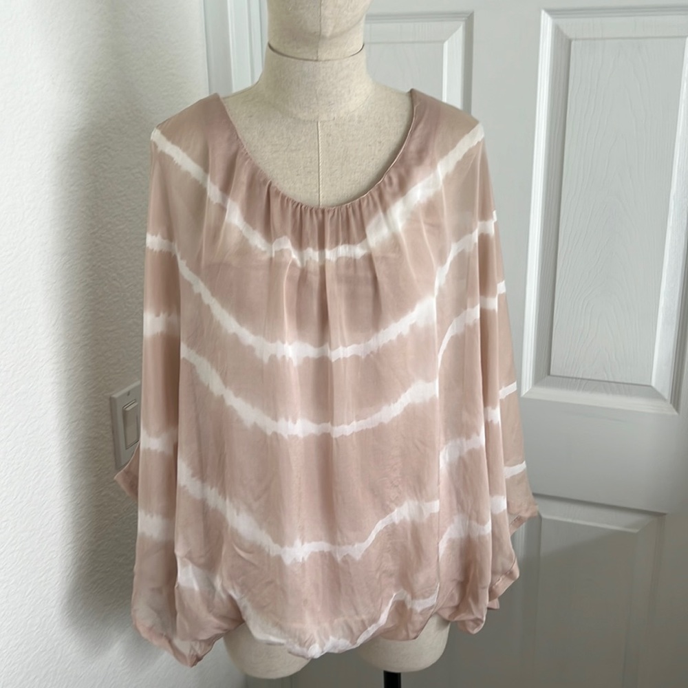Baci silk bat wing top